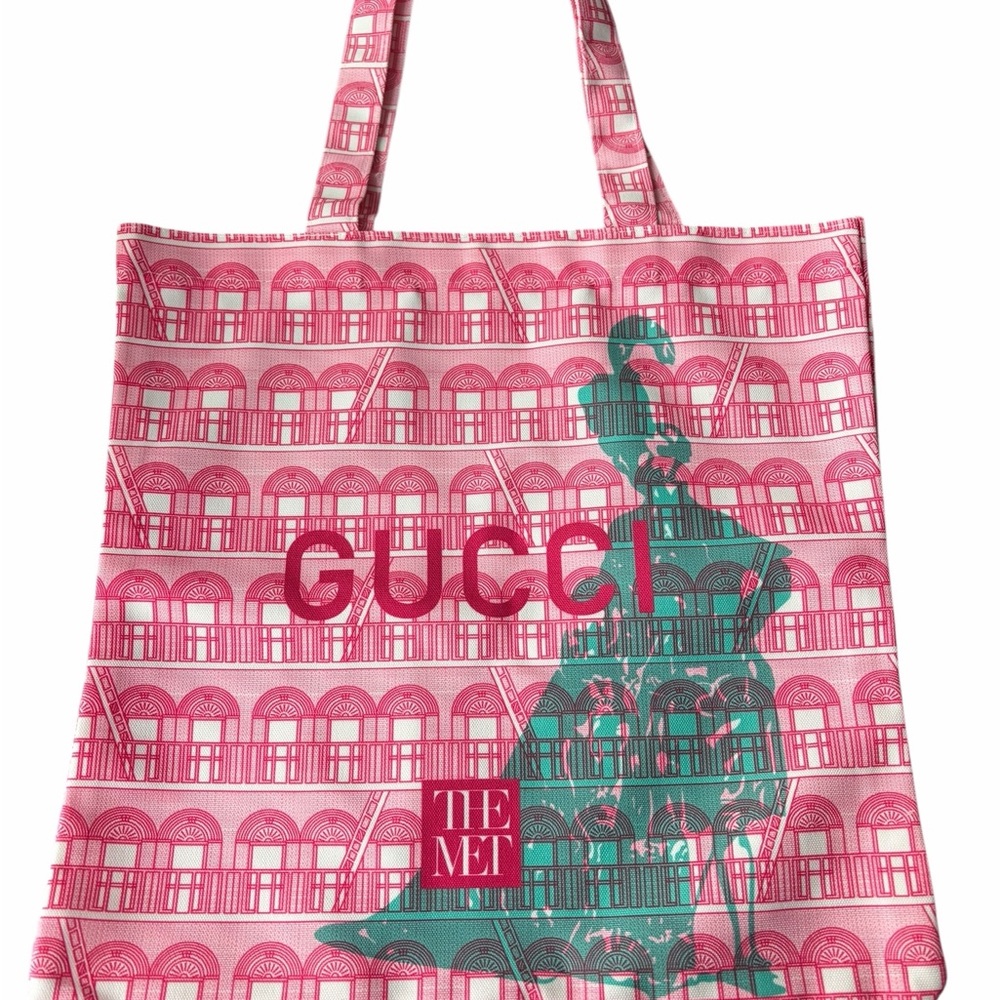 Gucci x The Met Limited Edition Tote Bag – Pink & Green